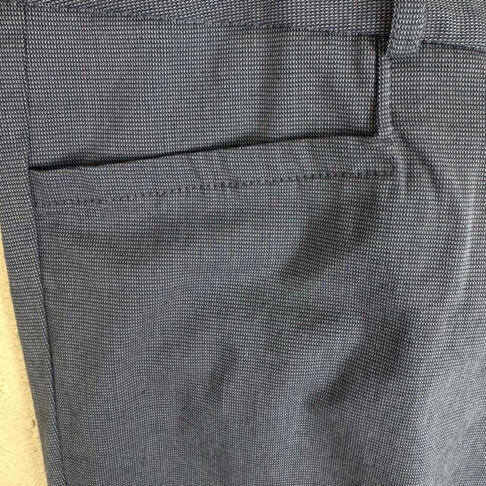 Banana Republic Blue Checkered Ryan Fit Mid Rise Straight Pants‎ Office Wear 10P - Picture 4 of 8